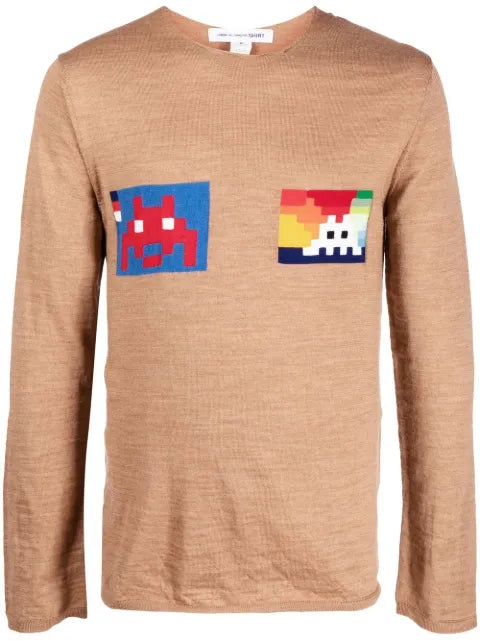 Comme Des Garçons Shirt graphic-print round-neck jumper