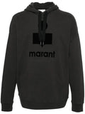 MARANT Miley flocked-logo hoodie