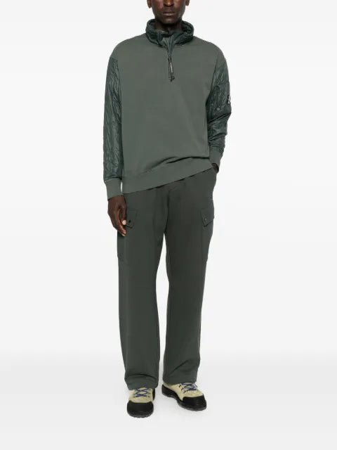C.P. Company half-zip quilted sleeve sweatshirt