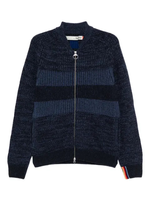 Barbour x Paul Smith bomer cardigan