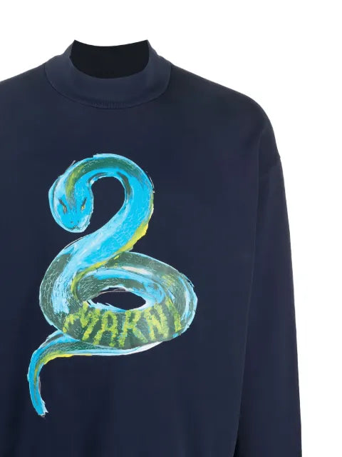 Marni python-print sweatshirt