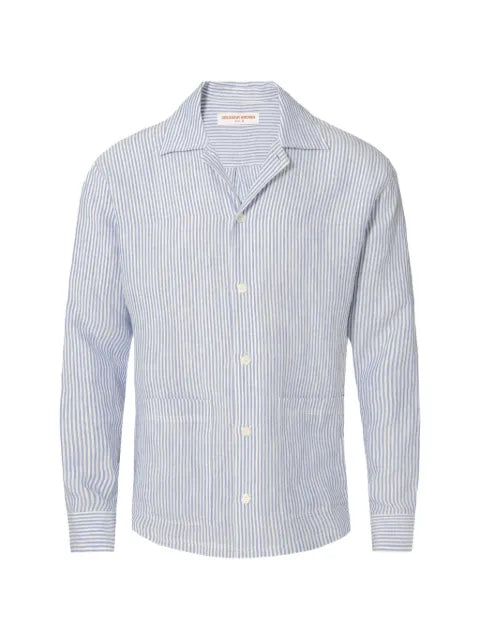 Orlebar Brown Soren striped hemp jacket