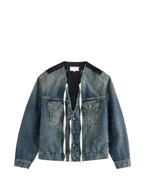 Maison Margiela bi-material denim jacket