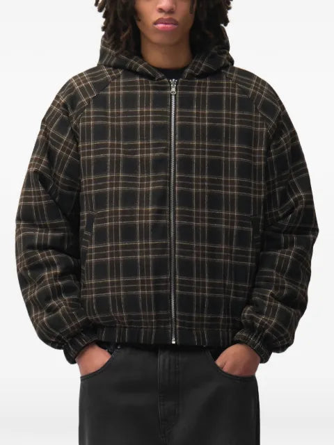 Arte Antwerp check-pattern reversible jacket