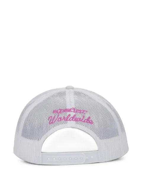 SP5DER 555 rhinestone-embellished trucker hat