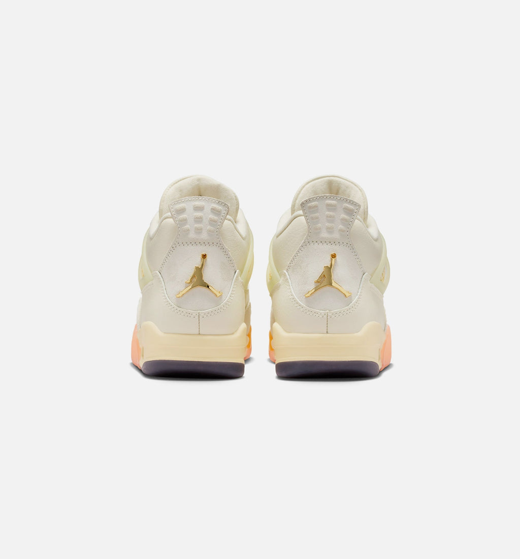 Air Jordan 4 Retro 'Birds of Paradise' - Women's Lifestyle Sneaker (Coconut Milk/Metallic Gold/Muslin/Bright Mango/Sundial/Black)