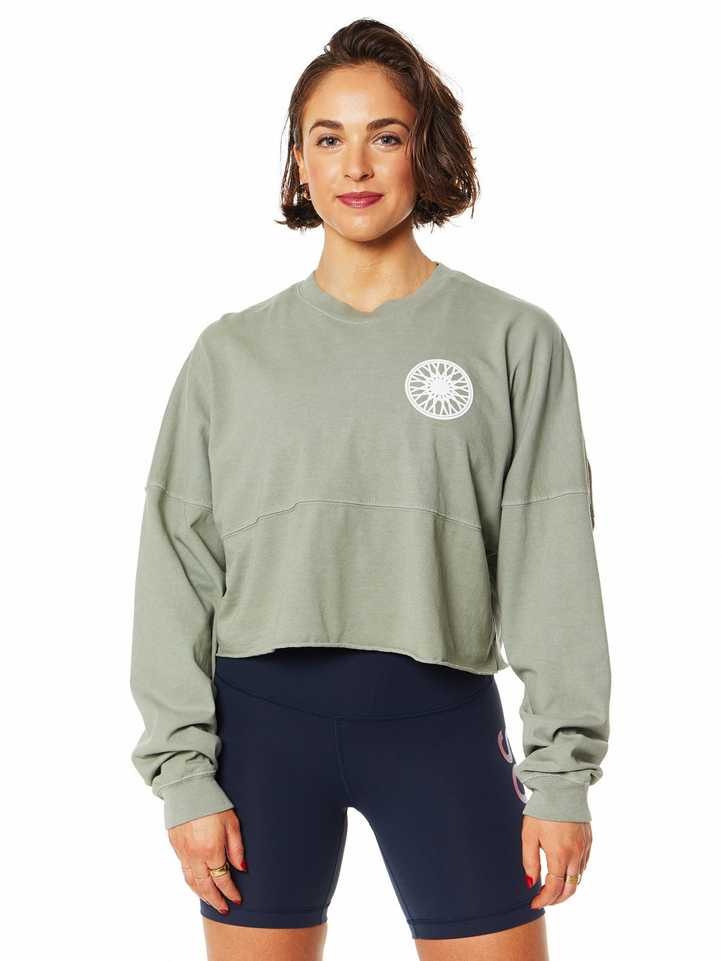 CROPPED SPIRIT JERSEY SAGE