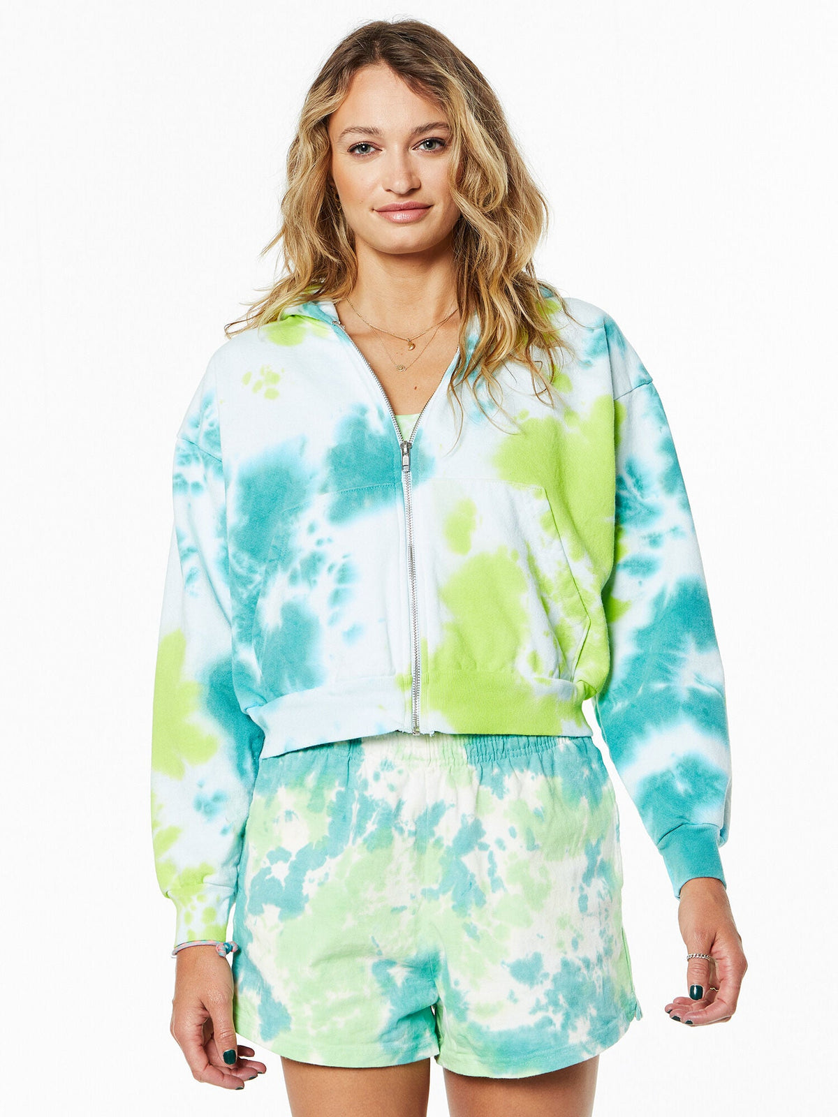 CROP ZIP HOODIE