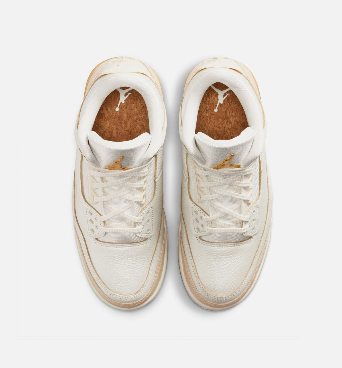 Air Jordan 3 Retro Sail and Pale Ivory Womens Lifestyle Shoe | Sail/Team Gold/Pale Ivory/Metallic Gold/Ice
