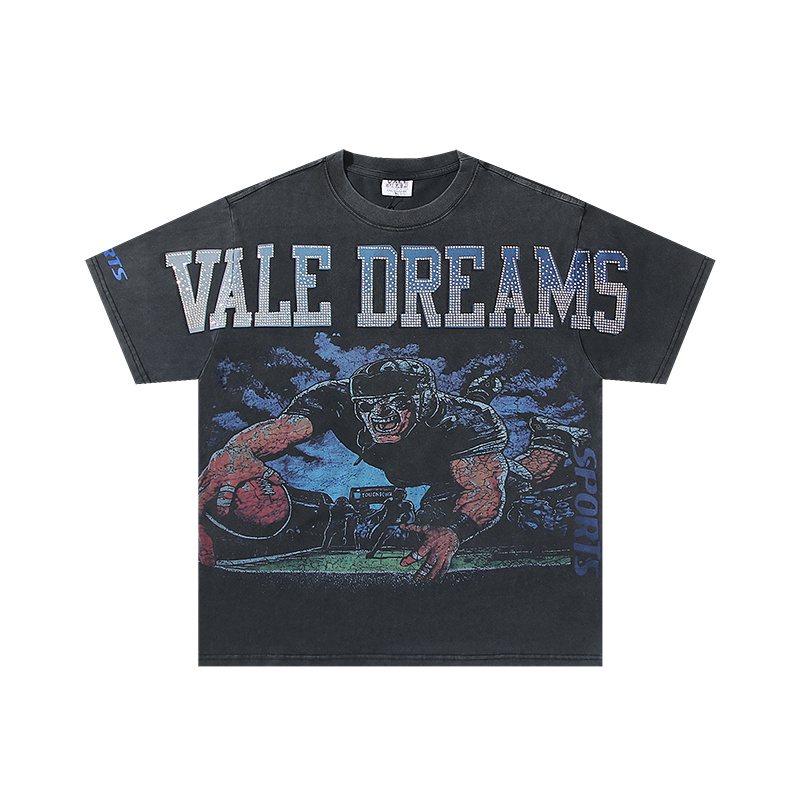 VALE USA Dreams Football Graphic T-Shirt