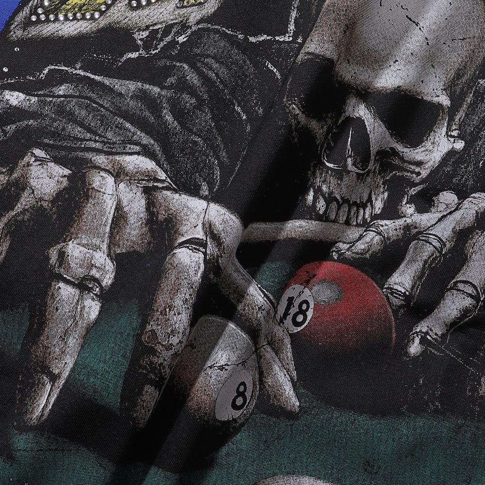 BKYS Revival Maniac Skull Billiards Graphic T-Shirt