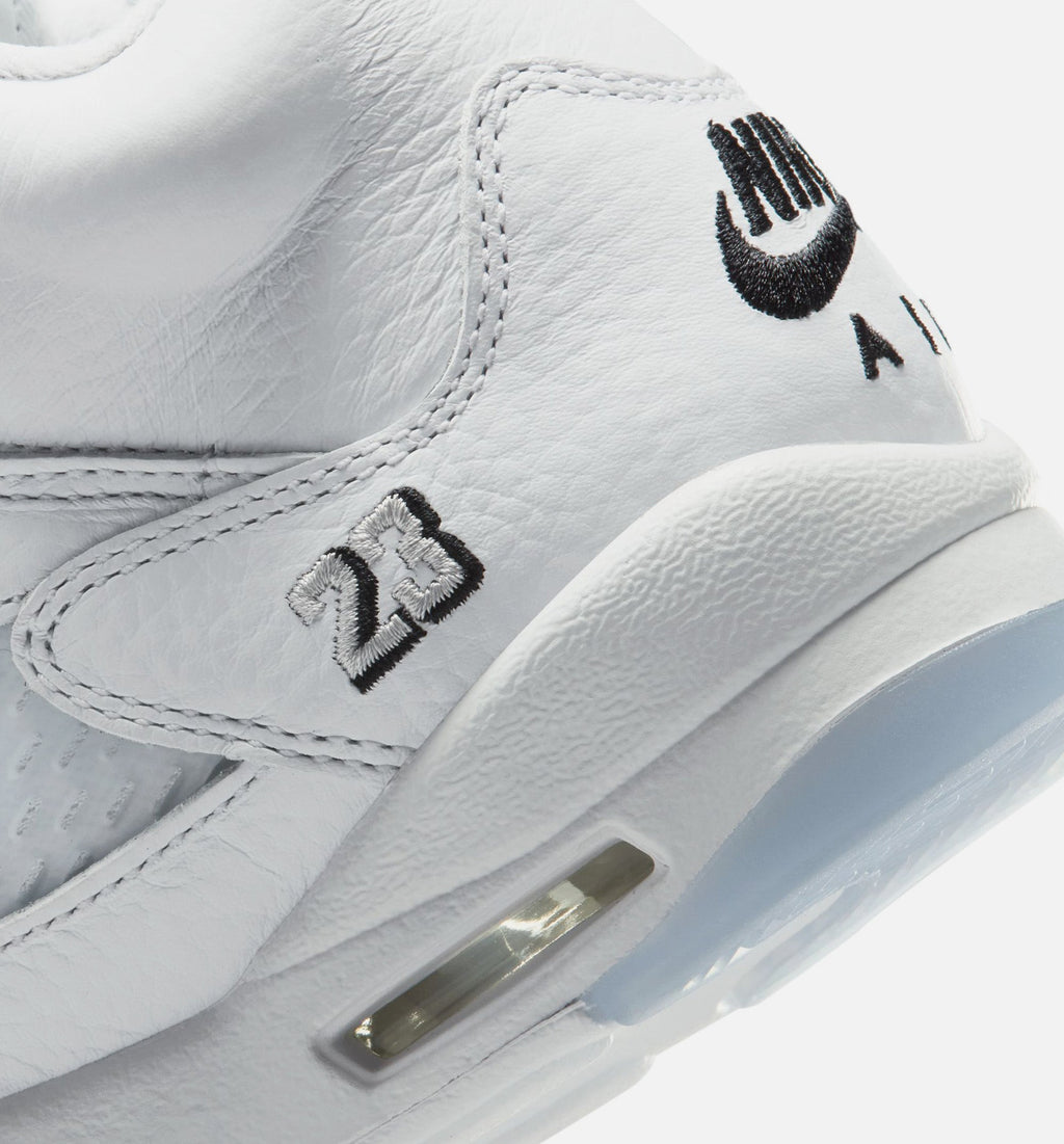 Air Jordan 5 Retro OG White Metallic Big Kids' Sneakers - White / Black / Metallic Silver