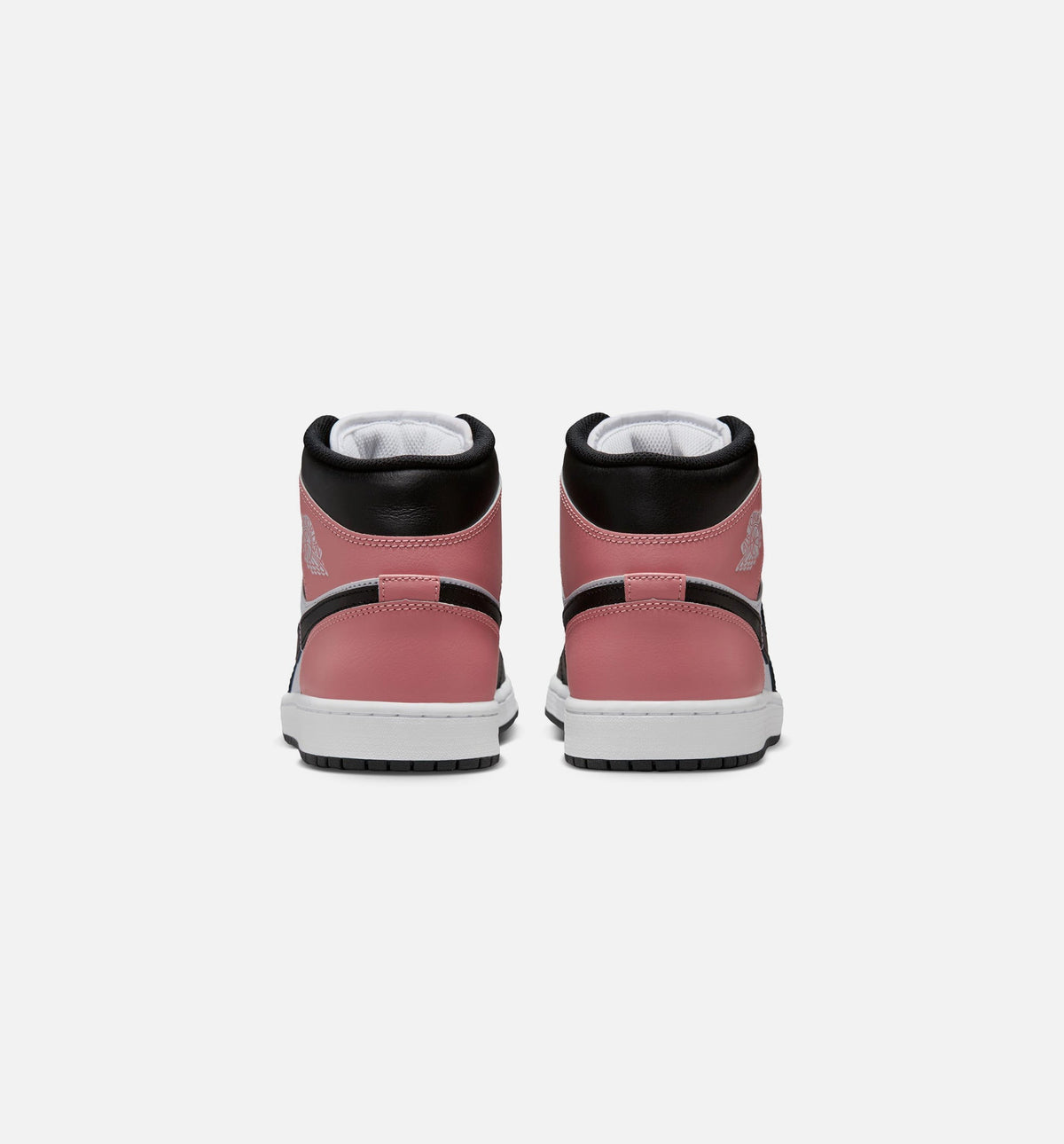 Air Jordan 1 Mid Men's Lifestyle Shoes - White Rust Pink Black
