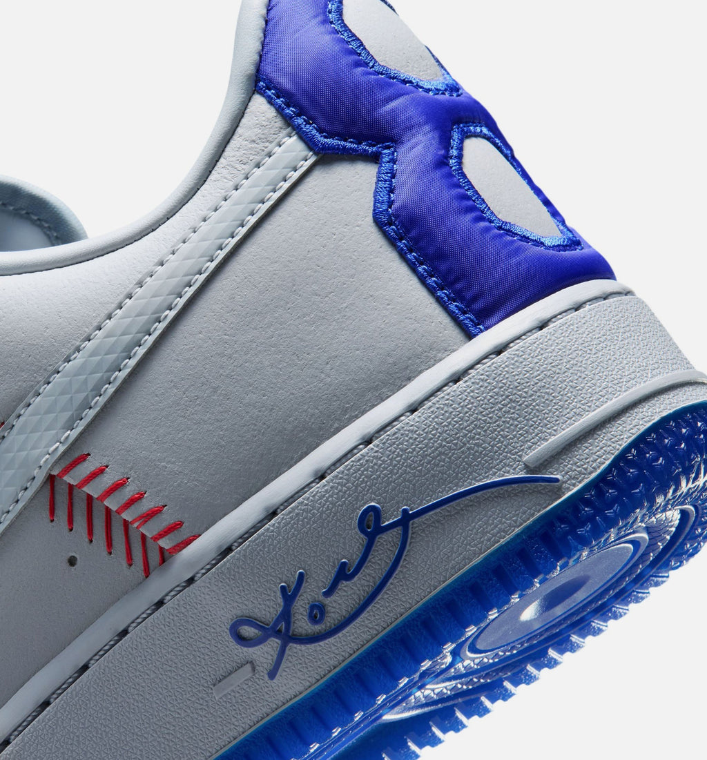 Nike Air Force 1 Low Retro Wolf Grey and Rush Blue Men's Lifestyle Shoe – Wolf Grey / Rush Blue