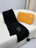Louis Vuitton Black Knit Scarf