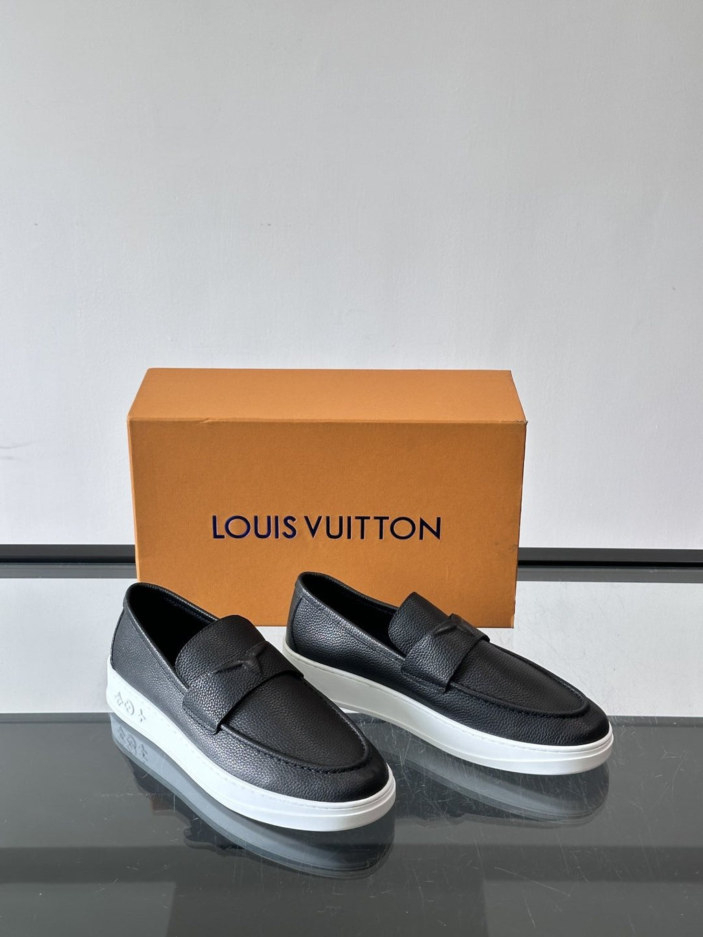 Louis Vuitton Black Platform Loafers