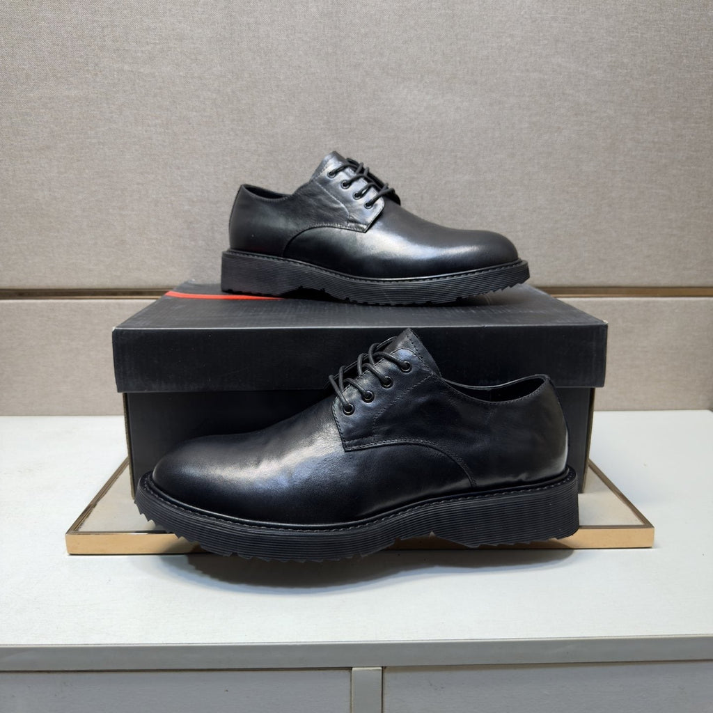 Prada Black Lace-Up Dress Shoes