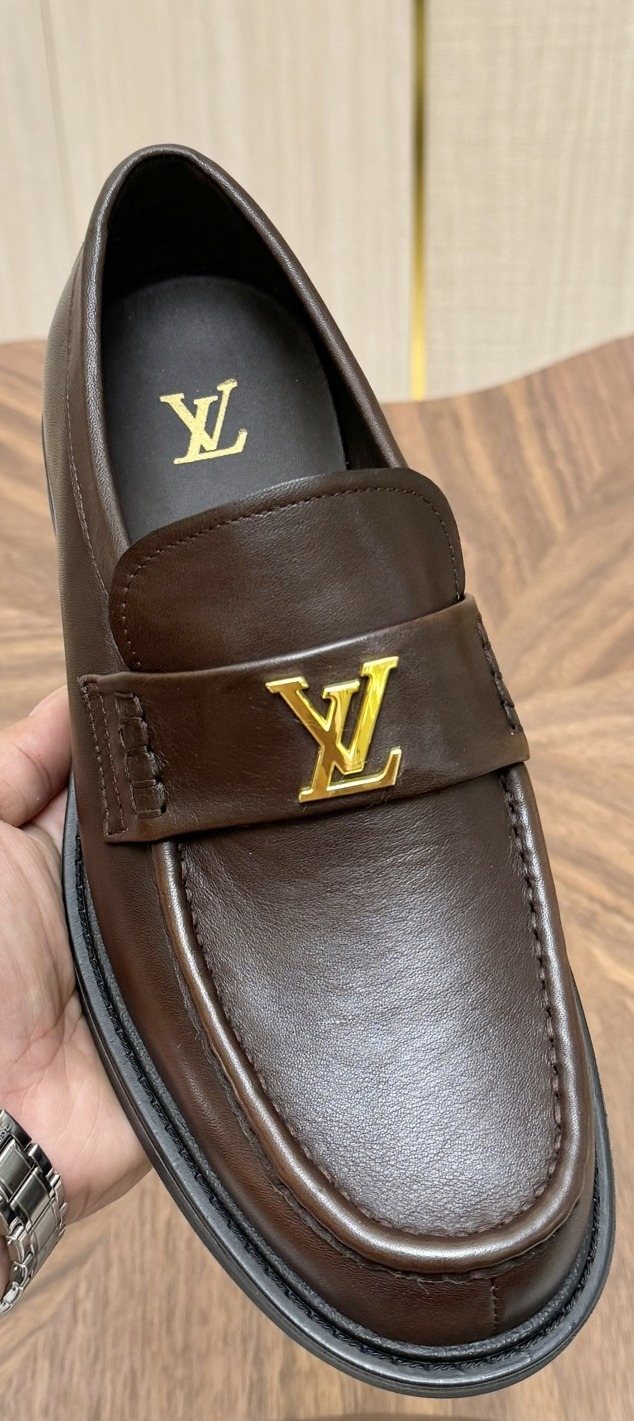 Louis Vuitton Men's Dark Brown Lug Sole Loafers