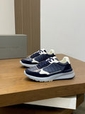 Brunello Cucinelli Navy Paneled Men's Sneakers