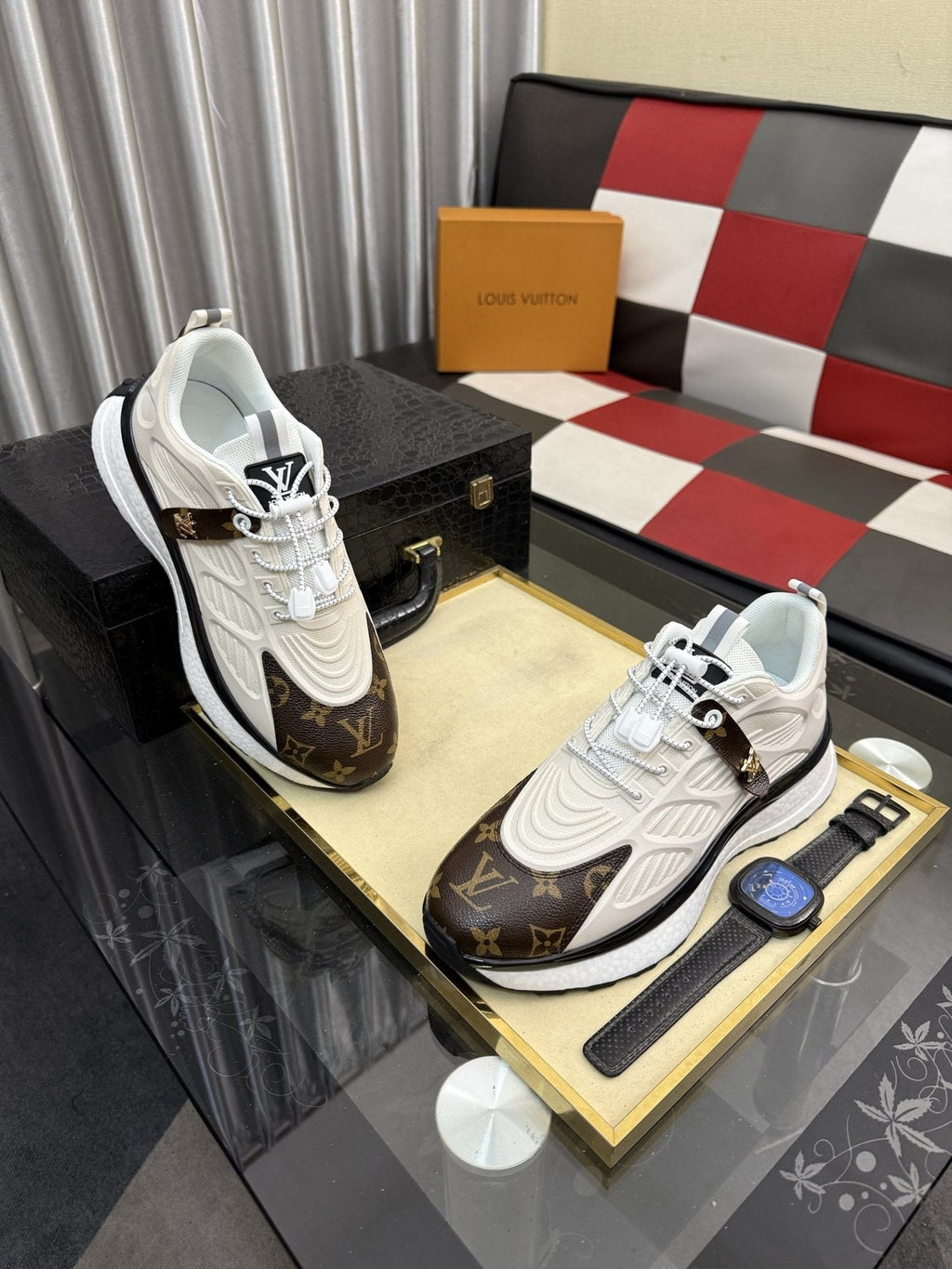 Louis Vuitton Monogram Panel Sneakers