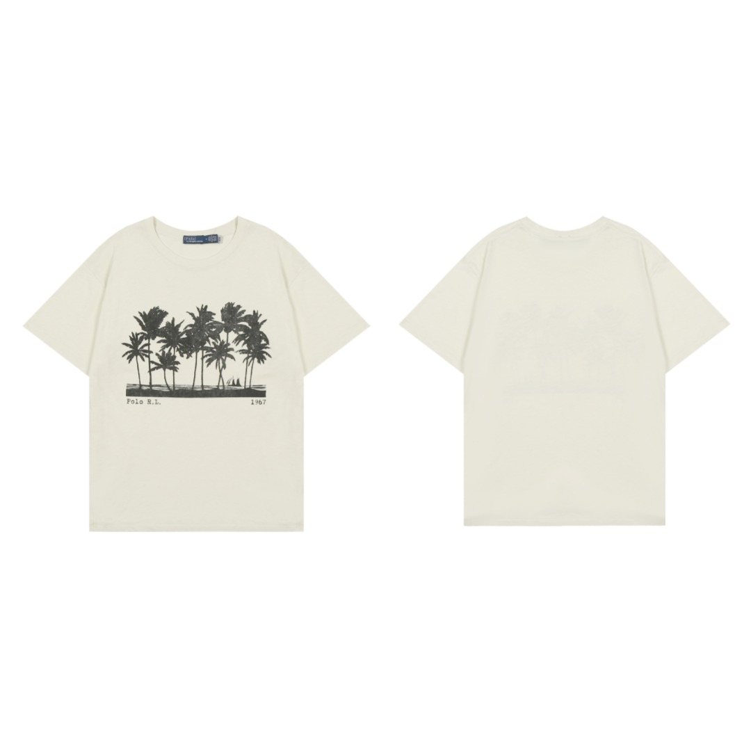 Ralph Lauren Palm Tree Slub Cotton T-Shirt