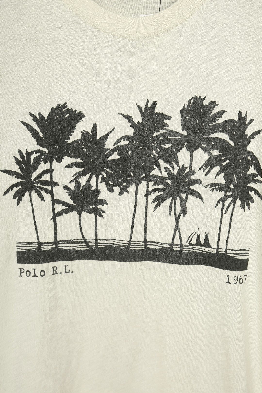Ralph Lauren Palm Tree Slub Cotton T-Shirt