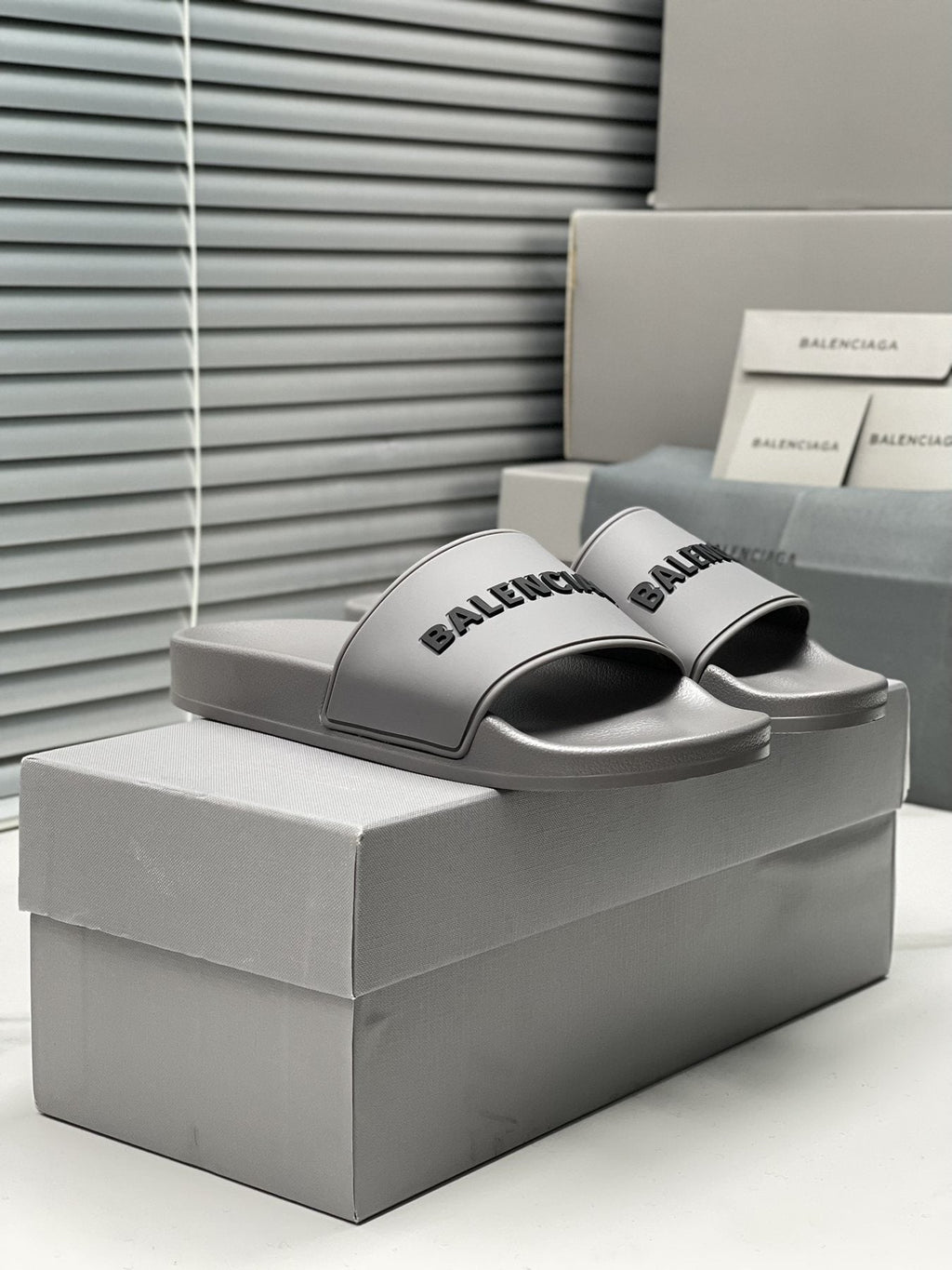 Balenciaga Logo Slide Sandals