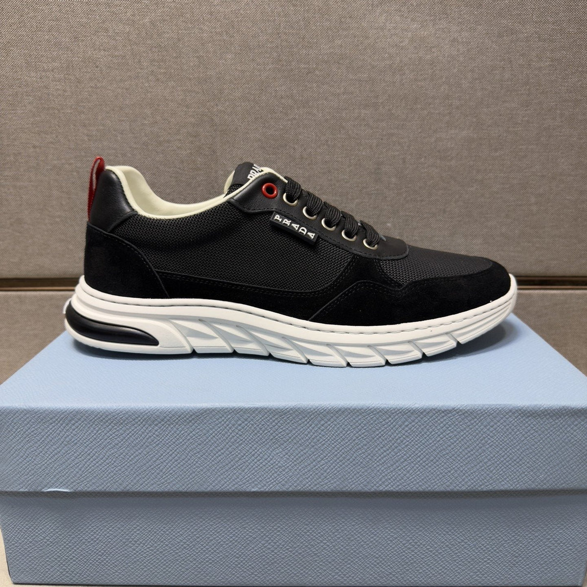 Prada Men's Paneled Low-Top Sneakers
