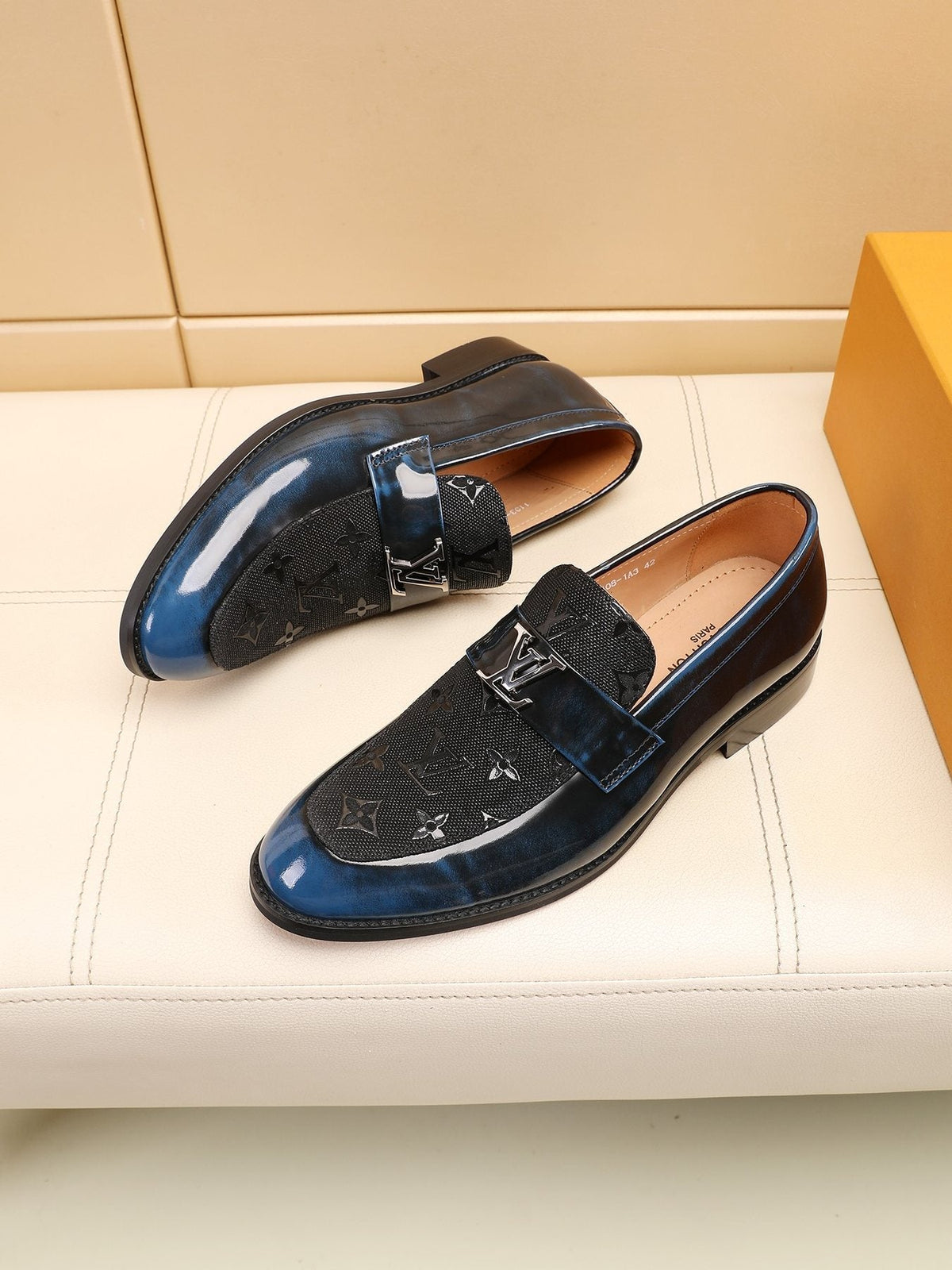 Louis Vuitton Patterned Vamp Loafers