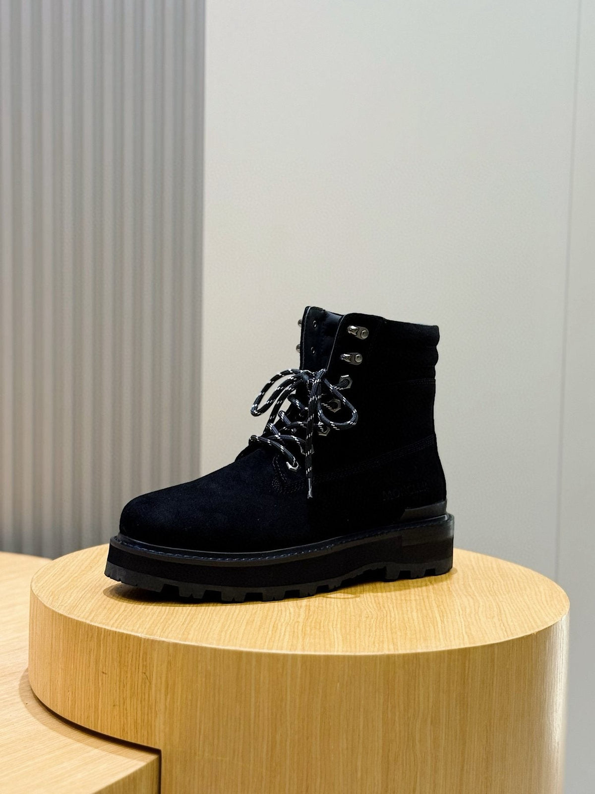 Moncler Men's Suede Lace-Up Ankle Boots