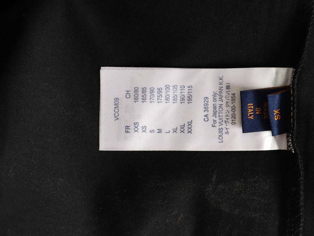 Louis Vuitton Dashed Cloud Logo Graphic T-Shirt - Black